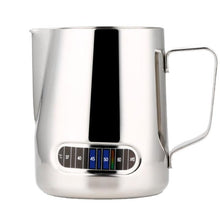 Load image into Gallery viewer, Espresso Milk Frothing Jug Integrated Thermometer - 600ml - Stainless
